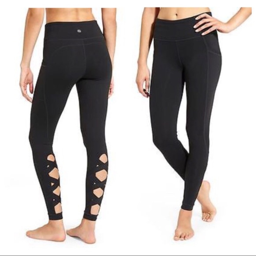 Athleta High Rise Cut Out Chaturanga Tight